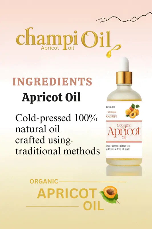 Pure cold-pressed apricot kernel oil machine extraction method by Champi Oil.
