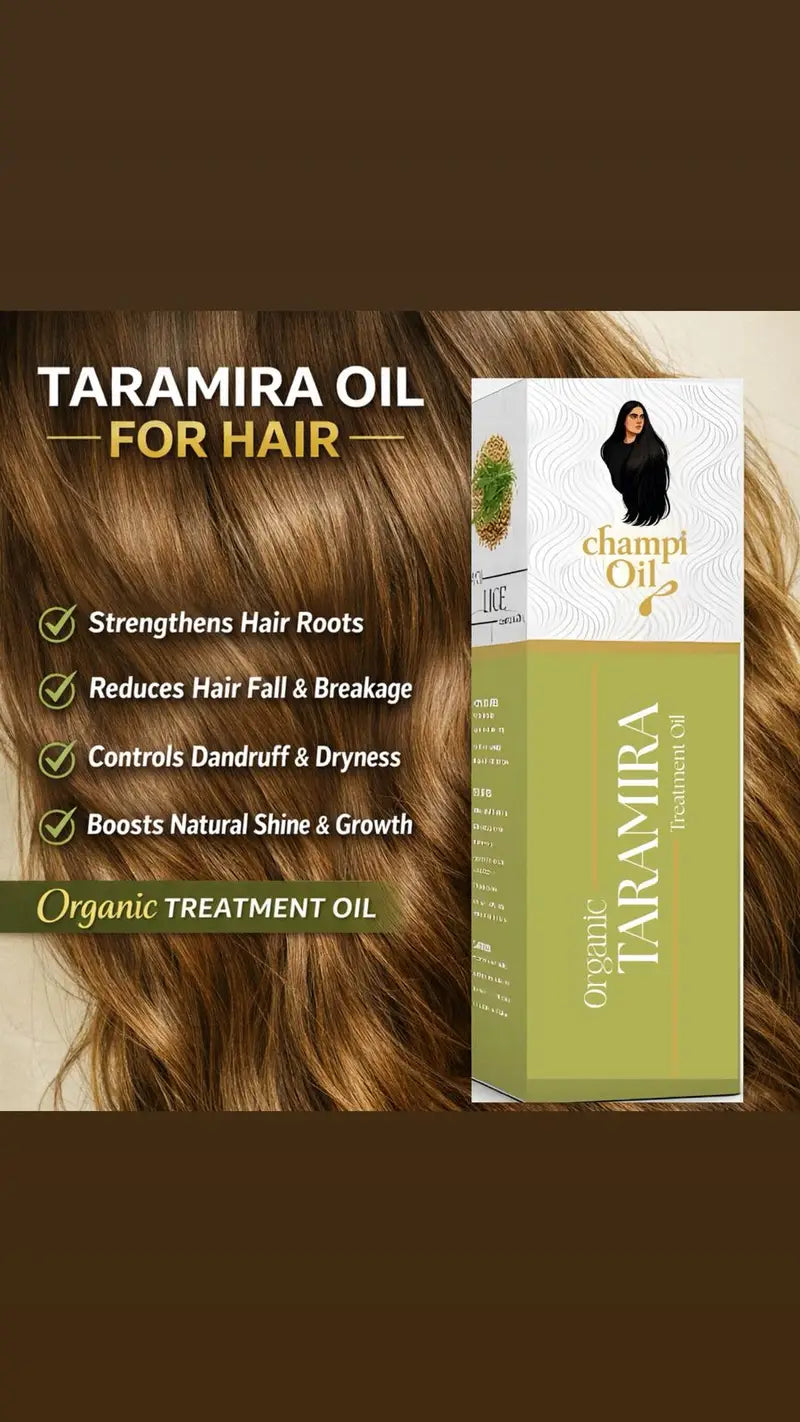 Top benefits of pure taramira oil for dandruff and hair regrowth by Champi Oil.